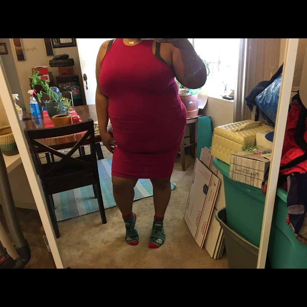 F21 body con dress
